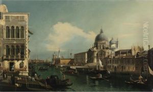 View Of The Grand Canal With 
Santa Maria Della Salute And The Dogana From The Campo Santa Maria 
Zobenigo, Venice
