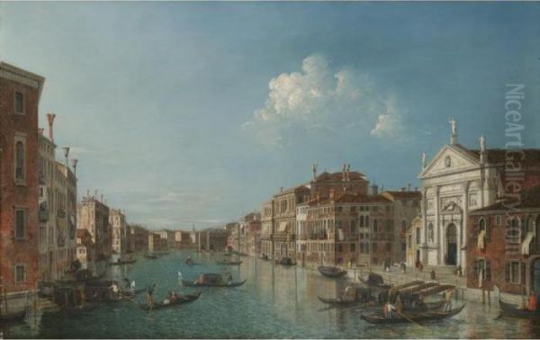 Venice, A View Of The Grand 
Canal Looking South-east With The Church Of San Stae And The Fabbriche 
Nuove - view 1