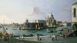 Looking South From The Molo With A View Of Santa Maria Della Salute
