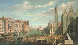 A Busy Day On The Grand Canal, Venice