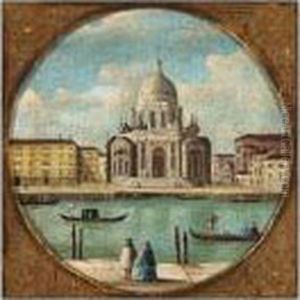 A Capriccio Of A Venetian Canal by (Giovanni Antonio Canal) Canaletto