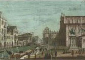 Ss Giovanni E Paolo And Scuola Di San Marco, Venice by (Giovanni Antonio Canal) Canaletto