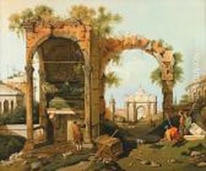 Ruins by (Giovanni Antonio Canal) Canaletto