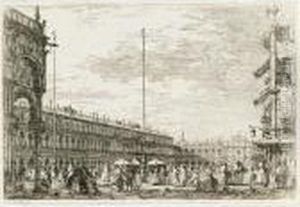 Le Procuratie E S. Ziminian. by (Giovanni Antonio Canal) Canaletto