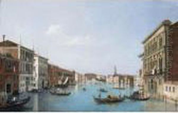 Venice, A View Of The Grand 
Canal Looking North-west From The Palazzo Vendramin-calergi To The 
Church Of San Geremia And The Palazzo Flangini - view 1