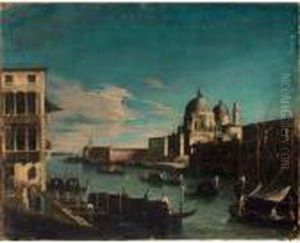 Venice: A View Of The Canal Grande by (Giovanni Antonio Canal) Canaletto