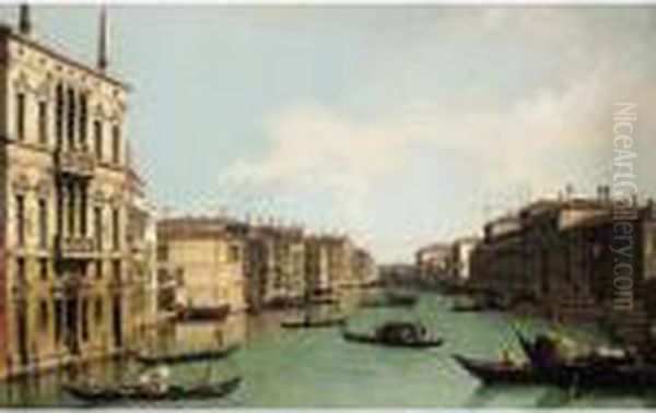 Venice, The Grand Canal, Looking North-east From Palazzo Balbi To The Rialto Bridge - view 1