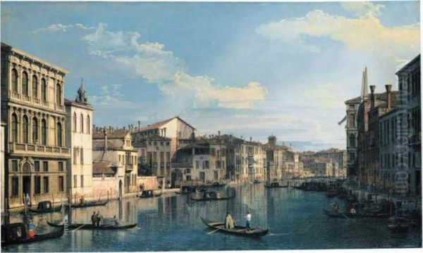 Venice, The Grand Canal From Palazzo Flangini To The Church Of San Marcuola - view 1