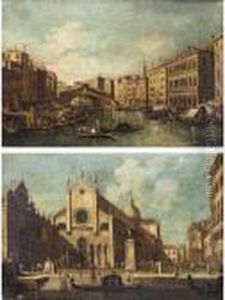 Venice, A View Of The Rialto Bridge