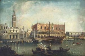 The Molo And The Piazzetta, Venice, From The Bacino