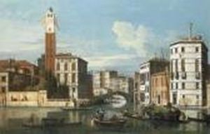 The Grand Canal, Venice, With A 
View Of Saint Jeremia, The Palazzolabia And The Entrance To The 
Cannareggio by (Giovanni Antonio Canal) Canaletto