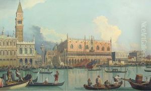 The Molo And The Palazzo Ducale, Venice by (Giovanni Antonio Canal) Canaletto