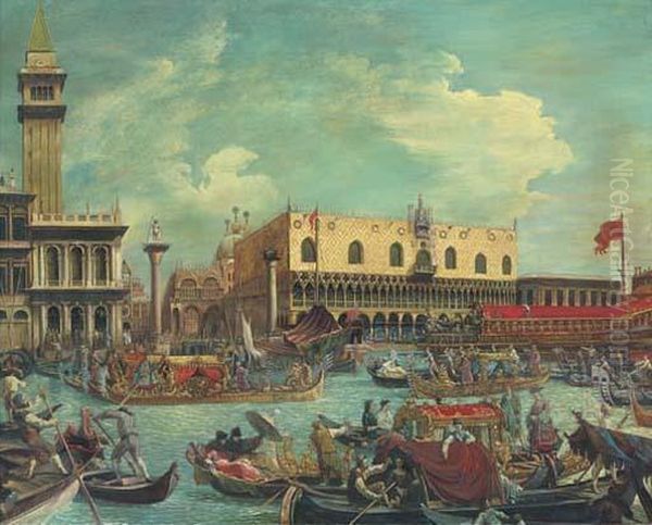 The Bucintoro Returning To The Molo On Ascension Day - view 1