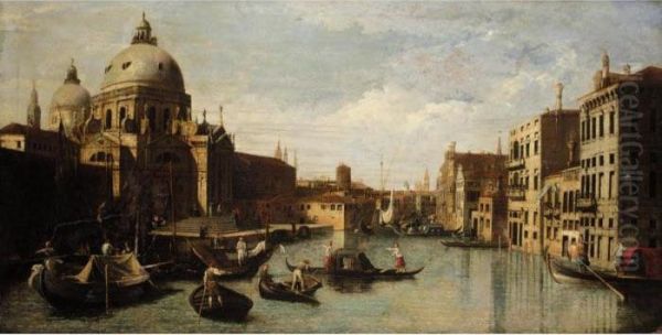 Venice, A View Of The Entrance
Of The Grand Canal With The Church Of Santa Maria Della Salute, Looking
West - view 1