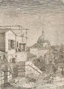 The House With The Inscription (left Half Of Individial Plate) (bromberg 13) by (Giovanni Antonio Canal) Canaletto