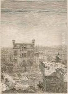 The House With The Peristyle (right Half Of Individual Plate) (bromberg 14) by (Giovanni Antonio Canal) Canaletto