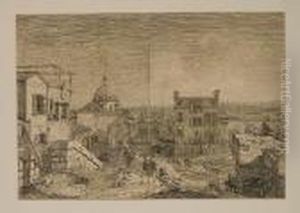 The House With The Peristyle (bromberg 14) by (Giovanni Antonio Canal) Canaletto