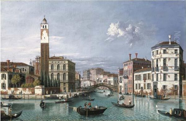 Venice: The Grand Canal Looking
North-west Towards S. Geremia And The Entrance To The Cannaregio - view 1