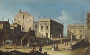 Rome, Santa Maria In Aracoeli And The Campidoglio by (Giovanni Antonio Canal) Canaletto