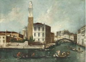 The Grand Canal, Venice, With The Church Of San Geremia