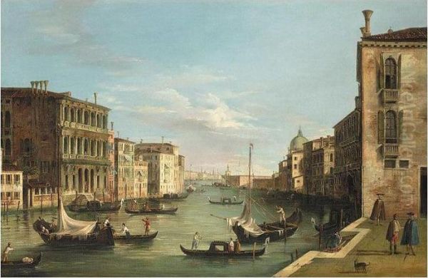 Venice, A View Of The Grand Canal Looking East, From The Campo Di San Vito - view 1