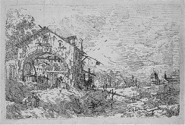 Landscape With A Woman At A Well (bromberg 29) - view 1