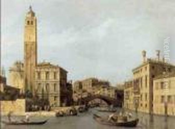 The Grand Canal With San 
Geremia, Palazzo Labia And The Entrance To The Cannareggio, Venice - view 1