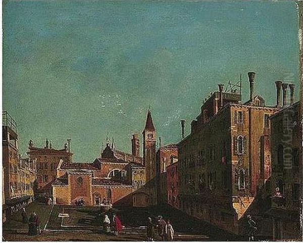 Venice, A View Of The Campo S. Stefanin - view 1