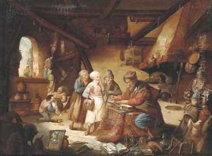 An alchemist in his workshop by David Ryckaert III