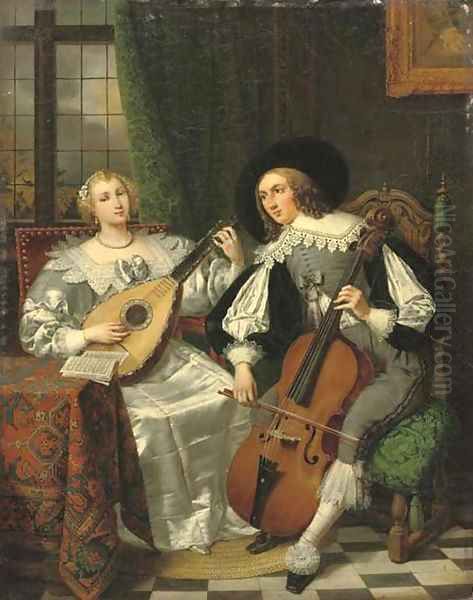 A musical couple - view 1