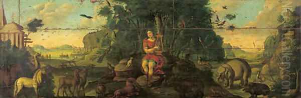 Orpheus charming the animals - view 1