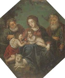 The Holy Family with Saint Joachim and the Infant Saint John the Baptist