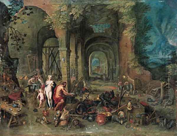 Venus at the forge of Vulcan - view 1