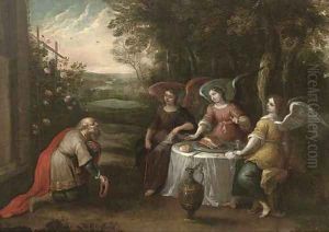 Abraham and the Three Angels by Hendrik van Balen