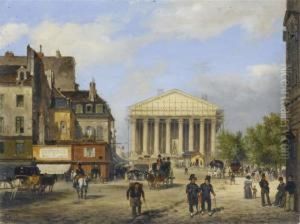 View Of Paris Overlooking The Madeleine. by Guiseppe Canella