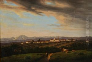 "paesaggio Brianzolo Con Lo Sfondo Del Monte Rosa "paesaggio Brianzolo Con Lo Sfondo Del Monte Rosa