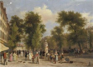 Grands Boulevards, Paris by Guiseppe Canella