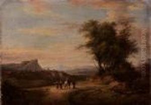 Paesaggio Con Viandanti by Guiseppe Canella