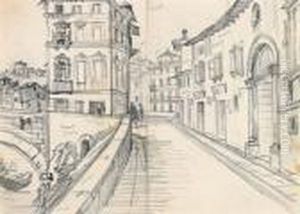 Veduta Di Strade by Guiseppe Canella