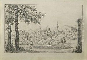 Veduta Di Firenze Presa Dal Giardino Di Boboli by Guiseppe Canella