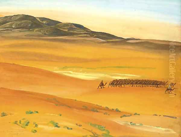 Le troupeau des chameaux, Sahara - view 1