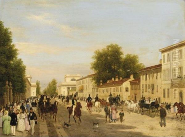 Veduta Del Corso Di Porta Orientale In Milano - view 1