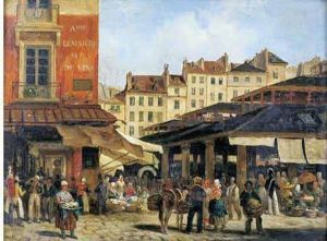 Les Halles Et La Rue De La Tonnellerie A Paris