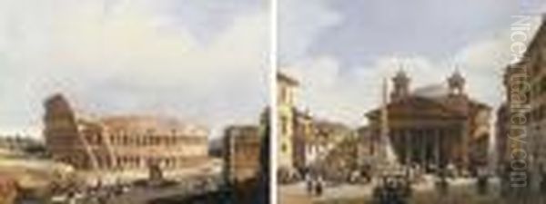 The Colisseum, Rome; And The Pantheon, Rome - view 1