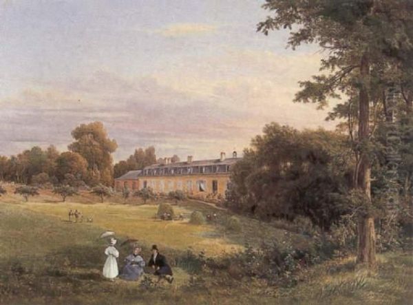 Elegant Figures In The Park - view 1