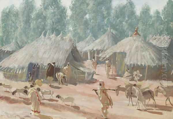 Etude de village Ethiopiens, region d'Addis Abeba - view 1