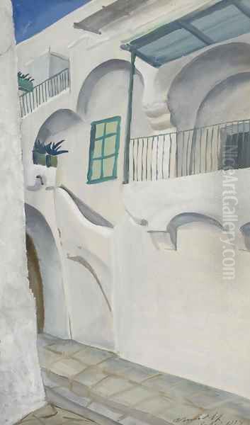 Etude pour des scenes de village a Capri 3 - view 1
