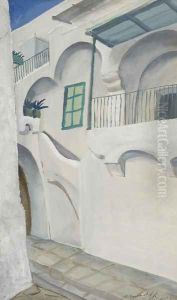 Etude pour des scenes de village a Capri 3 by Aleksandr Evgen'evich Iakovlev