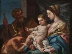 Sacra Famiglia by Simone Cantarini (Pesarese)