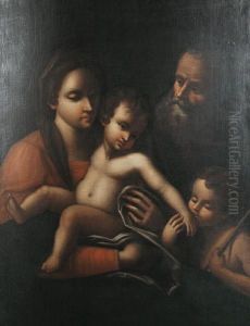 The Holy Family by Simone Cantarini (Pesarese)